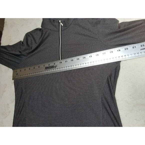 Cutter & Buck Womens CB DryTec Stretch Half Zip Pullover Top Medium Heather Gray - Picture 6 of 7